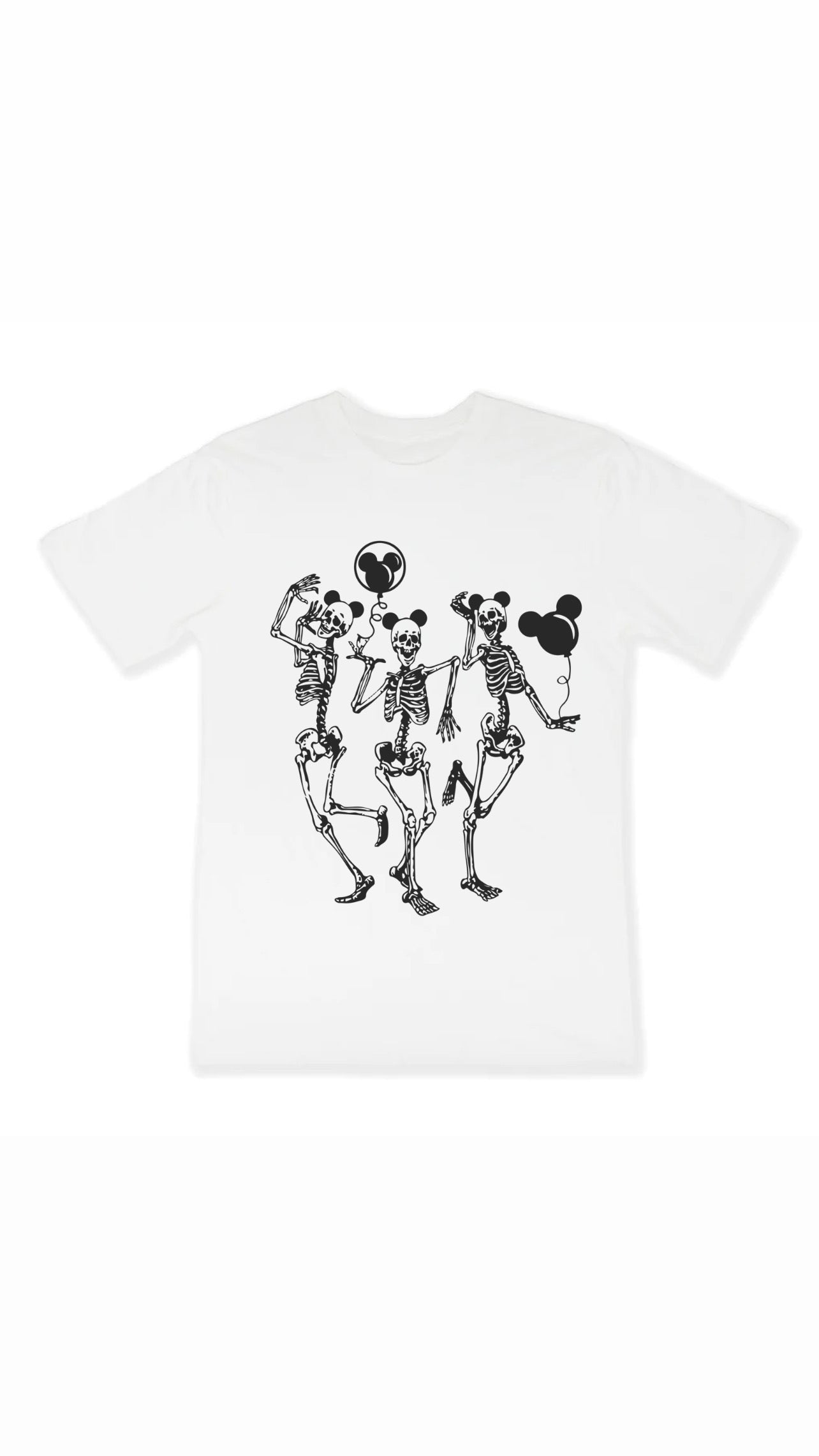 dancing skeletons crew shirt