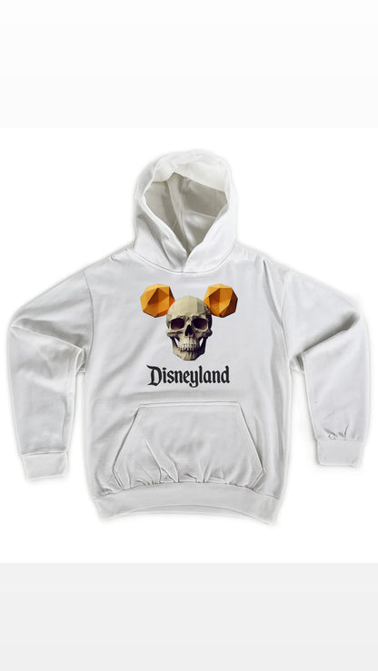 skull mickey ears hoodie