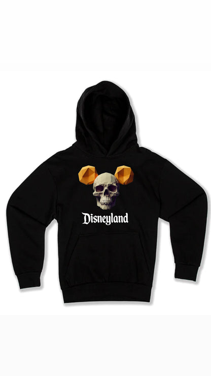 skull mickey ears hoodie