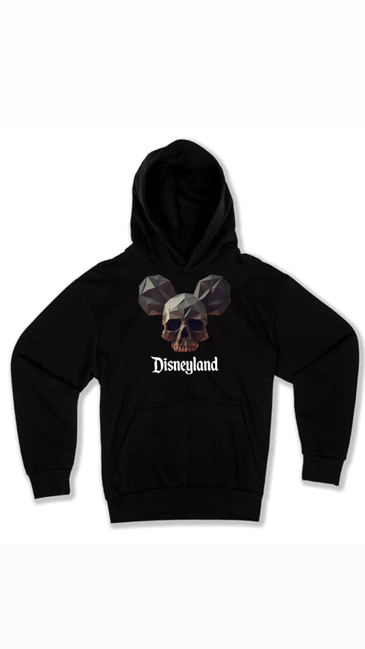 skull mickey ears hoodie