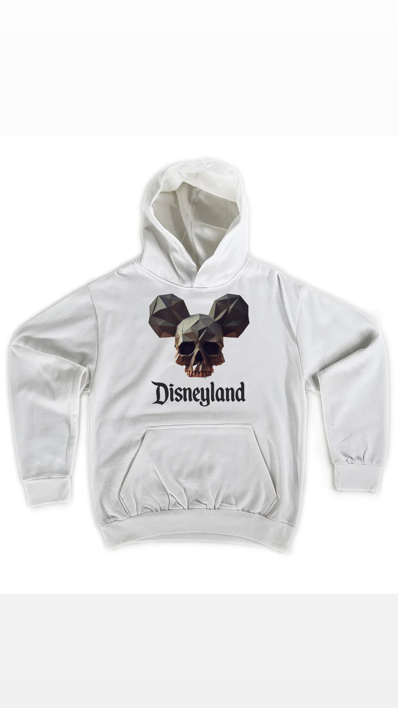 skull mickey ears hoodie