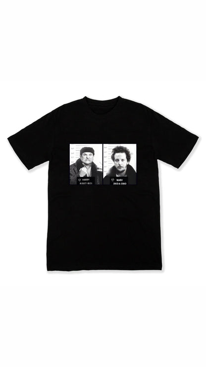 harry & marv mugshot crew neck shirt